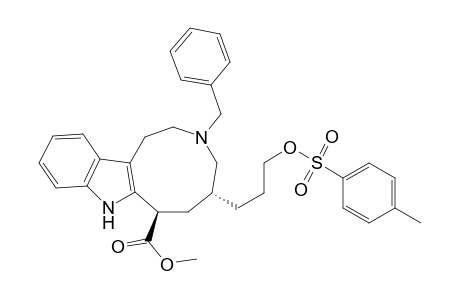 Azonino[5,4-b]indole-7-carboxylic acid, 1,2,3,4,5,6,7,8-octahydro-5-[3-[[(4-methylphenyl)sulfonyl]oxy]propyl]-3-(phenylmethyl)-, methyl ester, (5R*,7R*)-(.+-.)-