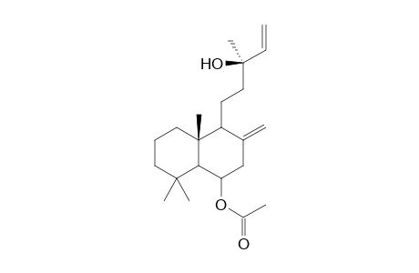 (3R,8aR)-1-(3'-Methyl-3'-hydroxypent-4'-enyl)-2-methylene-4-(acetoxy)-5,5,8a-trimethyldecahydronaphthalene