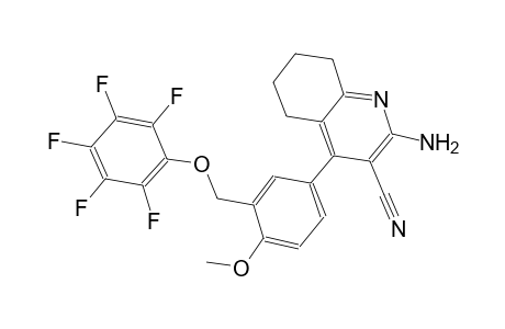 2-amino-4-{4-methoxy-3-[(2,3,4,5,6-pentafluorophenoxy)methyl]phenyl}-5,6,7,8-tetrahydro-3-quinolinecarbonitrile