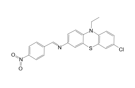 7-Chloro-10-ethyl-N-[(E)-(4-nitrophenyl)methylidene]-10H-phenothiazin-3-amine