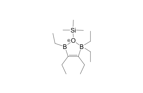 2,2,3,4,5-Pentaethyl-2,5-dihydro-1-(trimethylsilyl)-1,2,5-oxoniadiboratole