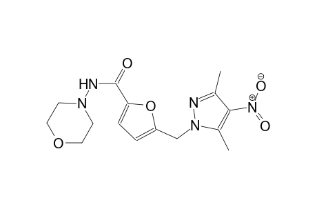 5-[(3,5-dimethyl-4-nitro-1H-pyrazol-1-yl)methyl]-N-(4-morpholinyl)-2-furamide