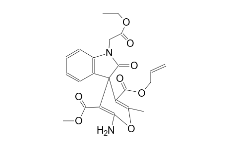 O3'-methyl O5'-prop-2-enyl (3S)-2'-amino-1-(2-ethoxy-2-oxoethyl)-6'-methyl-2-oxospiro[indole-3,4'-pyran]-3',5'-dicarboxylate O5'-allyl O3'-methyl (3S)-2'-amino-1-(2-ethoxy-2-oxo-ethyl)-6'-methyl-2-oxo-spiro[indoline-3,4'-pyran]-3',5'-dicarboxylate (3S)-2'-amino-1-(2-ethoxy-2-oxoethyl)-6'-methyl-2-oxospiro[indoline-3,4'-pyran]-3',5'-dicarboxylic acid O5'-allyl O3'-methyl ester (3S)-2'-amino-1-(2-ethoxy-2-keto-ethyl)-2-keto-6'-methyl-spiro[indoline-3,4'-pyran]-3',5'-dicarboxylic acid O5'-allyl O3'-methyl ester O3'-methyl O5'-prop-2-enyl (3S)-2'-amino-1-(2-ethoxy-2-oxo-ethyl)-6'-methyl-2-oxo-spiro[indole-3,4'-pyran]-3',5'-dicarboxylate