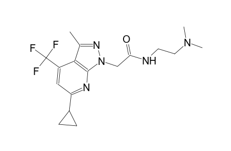 1H-pyrazolo[3,4-b]pyridine-1-acetamide, 6-cyclopropyl-N-[2-(dimethylamino)ethyl]-3-methyl-4-(trifluoromethyl)-