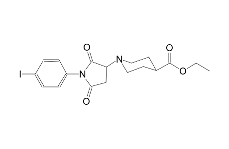 ethyl 1-[1-(4-iodophenyl)-2,5-dioxo-3-pyrrolidinyl]-4-piperidinecarboxylate