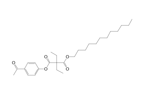 Diethylmalonic acid, 4-acetylphenyl dodecyl ester