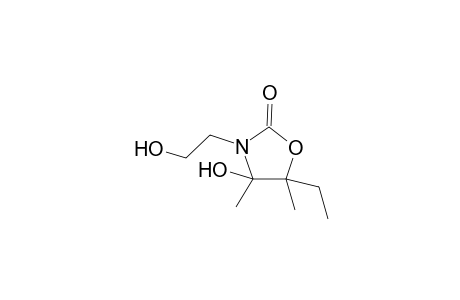 2-oxazolidinone, 5-ethyl-4-hydroxy-3-(2-hydroxyethyl)-4,5-dimethyl-