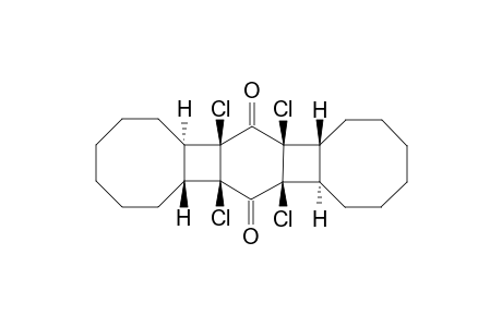 (6a.alpha.,6b.beta.,7a.beta.,7b.beta.,13a.alpha.,13b.beta.,14a.beta.,14b.beta.)-6b,7a,13b,14a-Tetrachloroeicosahydrobenzo[1'',2'' :3,4;4'',5'' :3',4']dicyclobuta[1,2:1',2']dicyclooctene-7,14-dione