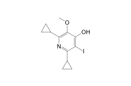 2,6-Dicyclopropyl-3-iodo-5-methoxypyridin-4-ol
