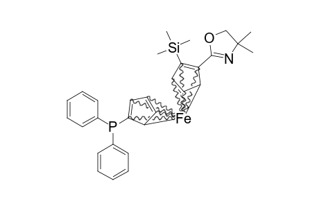 1-DIPHENYLPHOSPHINO-1'-(4,4-DIMETHYL-2,5-OXAZOLINYL)-2'-[R-(P)]-(TRIMETHYLSILYL)-FERROCENE