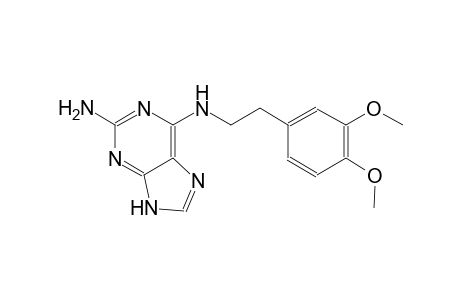 9H-purine-2,6-diamine, N~6~-[2-(3,4-dimethoxyphenyl)ethyl]-