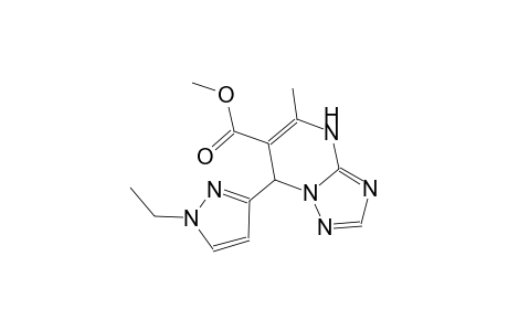 methyl 7-(1-ethyl-1H-pyrazol-3-yl)-5-methyl-4,7-dihydro[1,2,4]triazolo[1,5-a]pyrimidine-6-carboxylate