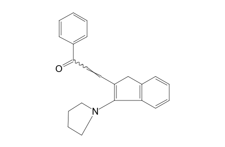 3-[3-(1-PYRROLIDINYL)INDEN-2-YL]ACRYLOPHENONE