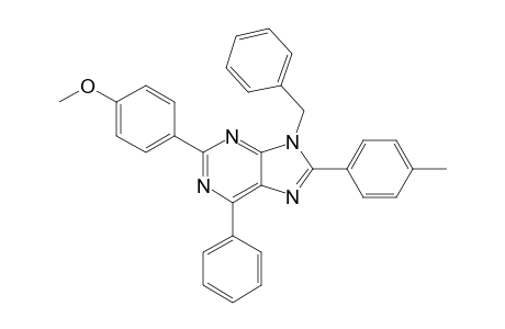 9-BENZYL-2-(4-METHOXYPHENYL)-6-PHENYL-8-PARA-TOLYL-9H-PURINE