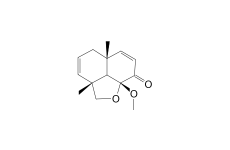 (2aR,5aR,8aR)-8a-Methoxy-2a,5a-dimethyl-2,2a,5,5a,8a,8b-hexahydro-naphtho[1,8-bc]furan-8-one