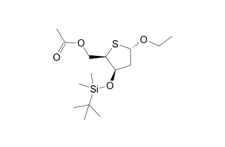 Ethyl 5-O-acetyl-3-O-(tert-butyldimethylsilyl)-2-deoxy-4-thio-.alpha.,D-xylofuranoside