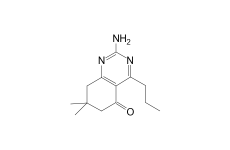 2-Amino-7,7-dimethyl-4-propyl-6,8-dihydroquinazolin-5-one
