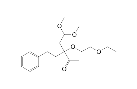 5-Phenyl-3-[(1-ethoxy)ethoxy]-3-[(2,2-dimethoxy)ethyl]pentan-2-one