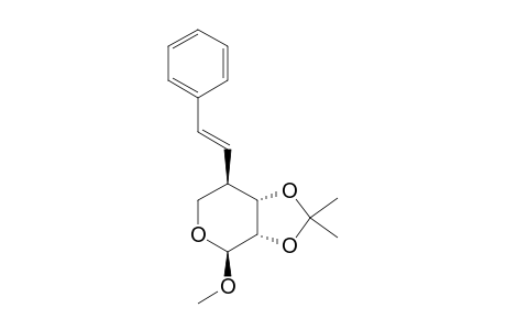 2,3-O-ISOPROPYLIDENE-1-O-METHYL-4-C-(2-PHENYLETHENYL)-ALPHA-L-LYXOPYRANOSE