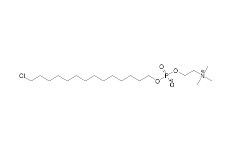 1-[[[(TRIMETHYLAMMONIUM)-ETHOXY]-PHOSPHINYL]-OXY]-14-CHLOROTETRADECANE