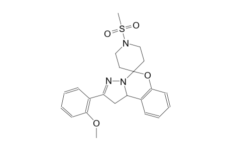 2-(2-methoxyphenyl)-1'-(methylsulfonyl)-1,10b-dihydrospiro[benzo[e]pyrazolo[1,5-c][1,3]oxazine-5,4'-piperidine]