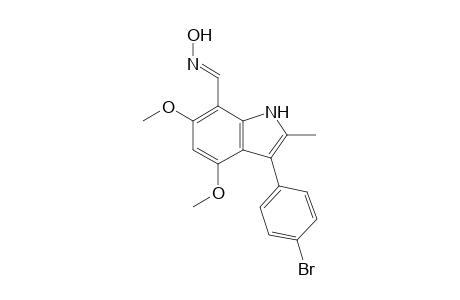 3-(4-Bromophenyl)-4,6-dimethoxy-2-methylindole-7-aldoxime