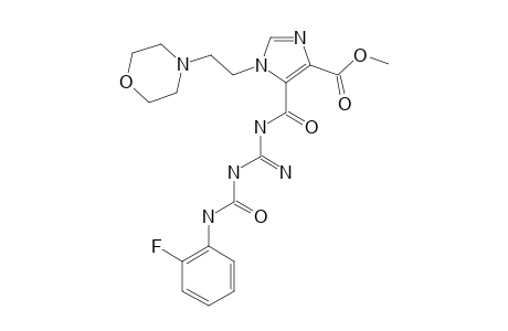 5-[[[3-(2-FLUOROPHENYL)-UREIDO]-IMINO-METHYL]-CARBAMOYL]-1-(2-MORPHOLIN-4-YL-ETHYL)-1H-IMIDAZOLE-4-CARBOXYLIC-ACID-METHYLESTER