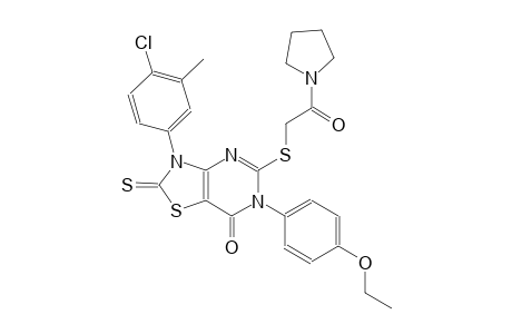 thiazolo[4,5-d]pyrimidin-7(6H)-one, 3-(4-chloro-3-methylphenyl)-6-(4-ethoxyphenyl)-2,3-dihydro-5-[[2-oxo-2-(1-pyrrolidinyl)ethyl]thio]-2-thioxo-