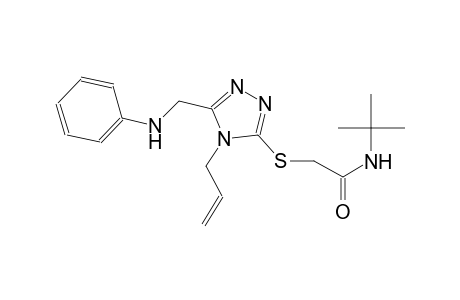 2-{[4-allyl-5-(anilinomethyl)-4H-1,2,4-triazol-3-yl]sulfanyl}-N-(tert-butyl)acetamide