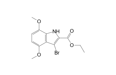 Ethyl 3-bromo-4,7-dimethoxyindole-2-carboxylate
