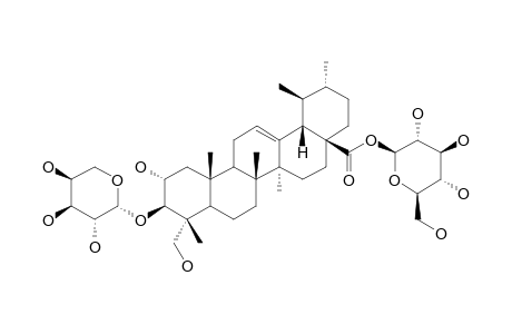 ILEKUDINOSIDE-C;3-O-ALPHA-L-ARABINOPYRANOSYL-2-ALPHA,23-DIHYDROXYUROSOLIC-ACID-28-O-BETA-D-GLUCOPYRANOSYLESTER