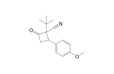 2-(t-Butyl)-2-cyano-3-(4'-methoxyphenyl)cyclobutanone