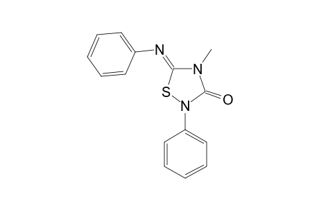 4-METHYL-2-PHENYL-5-PHENYLIMINO-1,2,4-THIADIAZOLIDINE-3-ONE