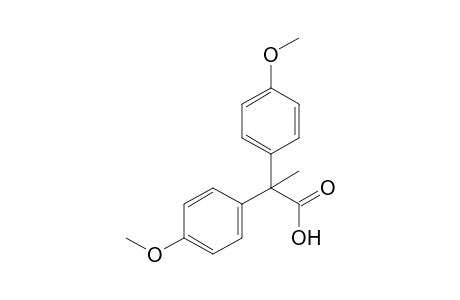 2,2-bis(p-methoxyphenyl)propionic acid