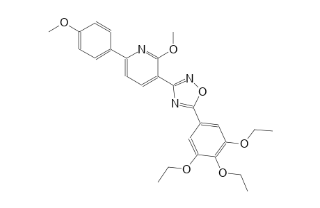 2-methoxy-6-(4-methoxyphenyl)-3-[5-(3,4,5-triethoxyphenyl)-1,2,4-oxadiazol-3-yl]pyridine