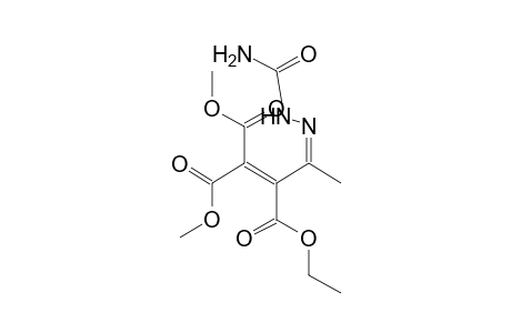 2-Ethyl 1,1-dimethyl 3-[2-(aminocarbonyl)hydrazono]but-1-ene-1,1,2-tricarboxylate