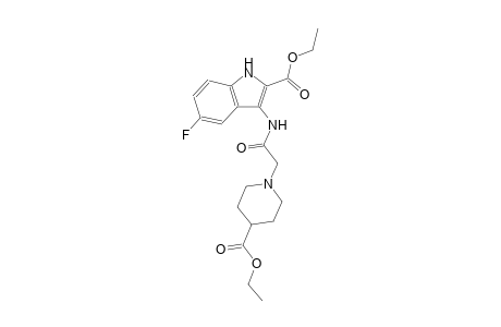 ethyl 3-({[4-(ethoxycarbonyl)-1-piperidinyl]acetyl}amino)-5-fluoro-1H-indole-2-carboxylate