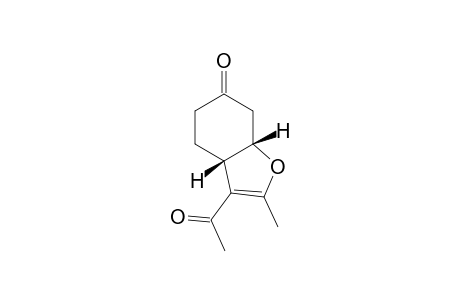 (3aS,7aS)-3-Acetyl-2-methyl-4,5,7,7a-tetrahydrobenzofuran-6(3aH)-one