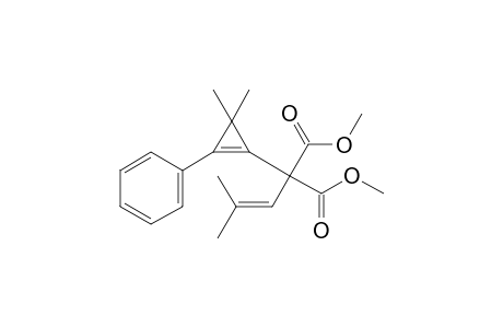 Methyl 2-methoxycarbonyl-4-methyl-2-(3,3-dimethyl-2-phenylcyclopropen-1-yl)-3-pentenoate