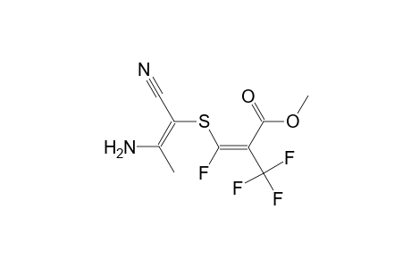 methyl (2E)-3-{[(1E)-2-amino-1-cyano-1-propenyl]sulfanyl}-3-fluoro-2-(trifluoromethyl)-2-propenoate