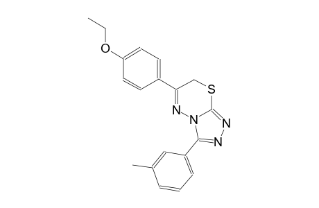 6-(4-ethoxyphenyl)-3-(3-methylphenyl)-7H-[1,2,4]triazolo[3,4-b][1,3,4]thiadiazine