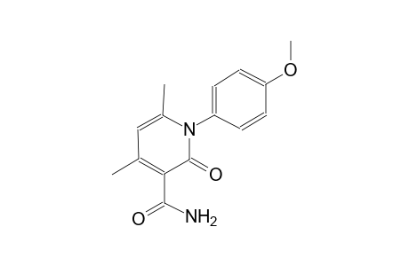 1-(4-Methoxyphenyl)-4,6-dimethyl-2-oxidanylidene-pyridine-3-carboxamide