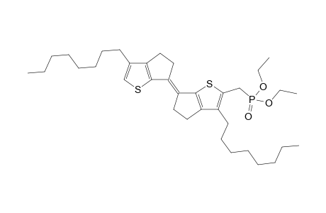 6,6'-Bis(4,5-dihydro-6H-3-n-octylcyclopenta[b]thiophenylidene)-2'-ylmethyldiethylphosphonate