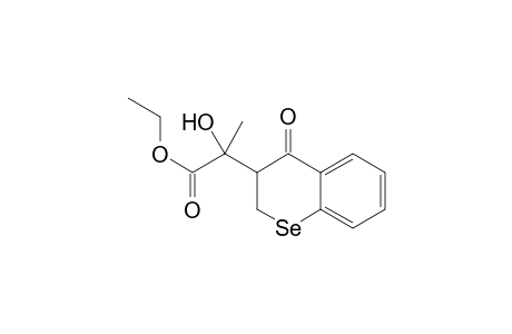 2-hydroxy-2-(4-ketoselenochroman-3-yl)propionic acid ethyl ester
