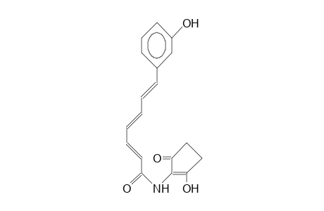 2,4,6-Heptatrienamide, N-(2-hydroxy-5-oxo-1-cyclopenten-1-yl)-7-(3-hydroxyphenyl)-, (E,E,E)-
