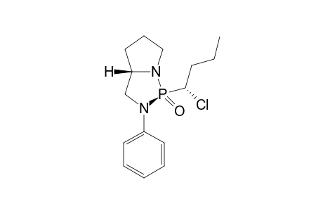 (1S,3aS)-1-((S)-1-Chloro-butyl)-2-phenyl-hexahydro-pyrrolo[1,2-c][1,3,2]diazaphopsphole 1-oxide
