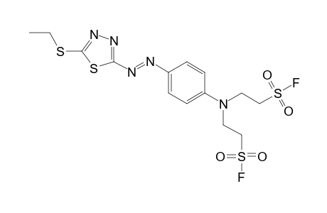 {{p-{[5-(ethylthio)-1,3,4-thiadiazol-2-yl]azo}phenyl}imino}diethanesulfonyl fluoride