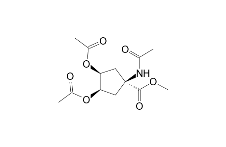 (1R,3S,4R)-Methyl 1-acetamido-3,4-diacetoxycyclopentanecarboxylate