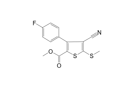 Thiophene-2-carboxylic acid, 4-cyano-3-(4-fluorophenyl)-5-methylthio-, methyl ester