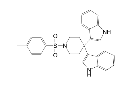1H-indole, 3-[4-(1H-indol-3-yl)-1-[(4-methylphenyl)sulfonyl]-4-piperidinyl]-